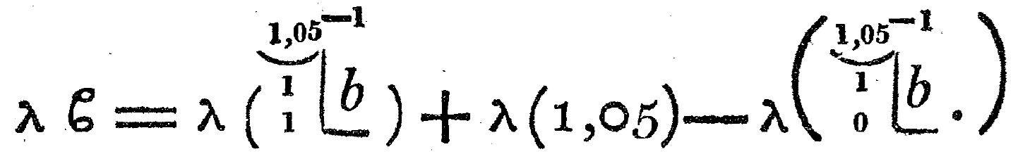 Expression from Gompertz (1825, p.539)