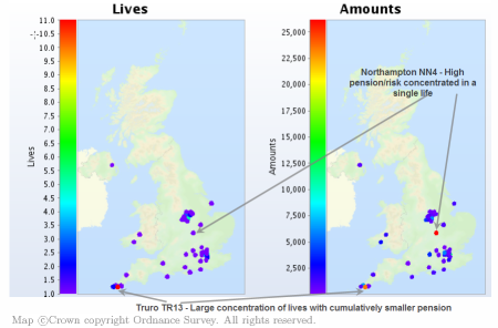 Geographic heatmap