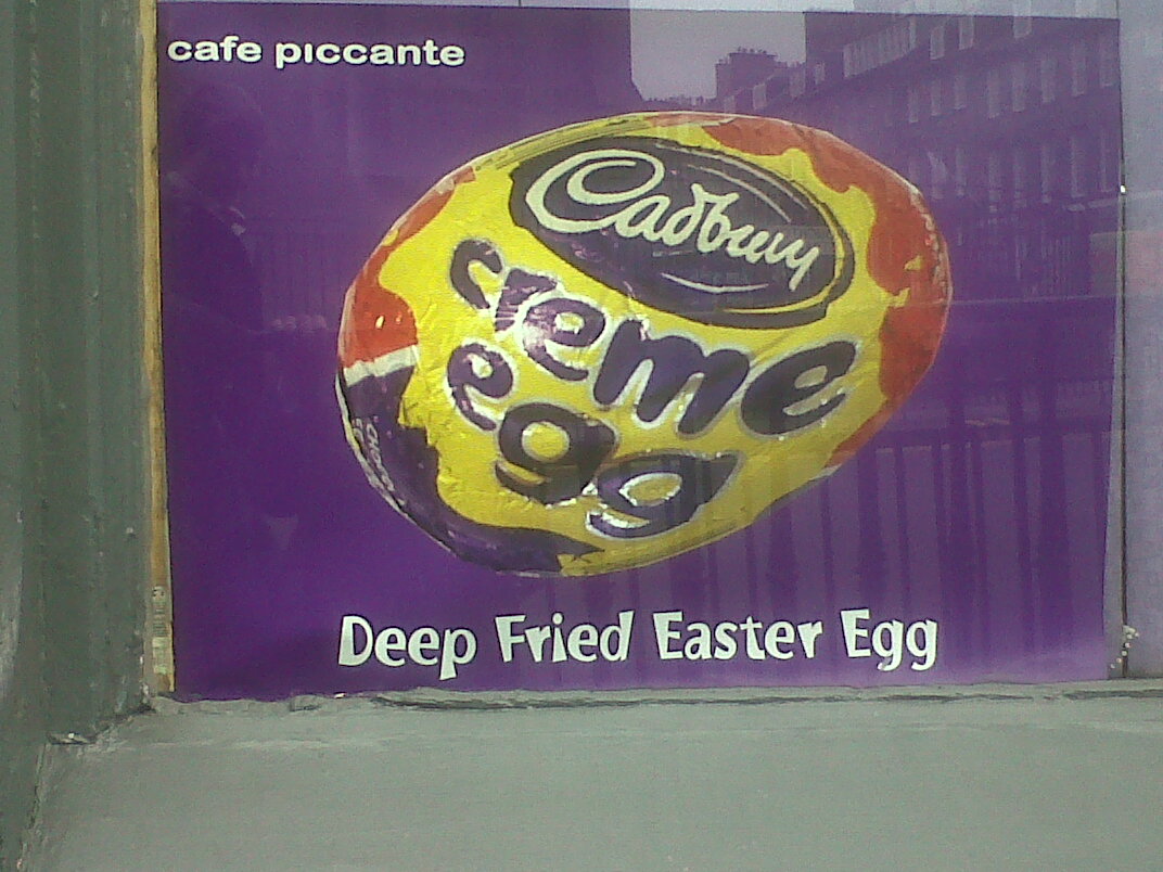 Deep-fried Cadburys creme egg
