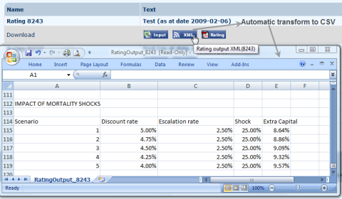 Rating XML Transform